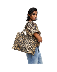 Leopard Large Canvas Tote Bag