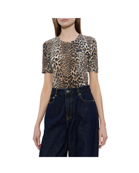 Soft Cotton Rib Short Sleeve T-Shirt Print