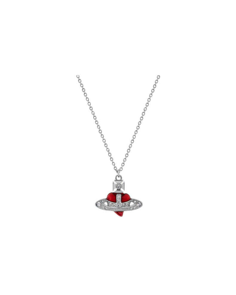 New Diamante Heart Pendant Necklace