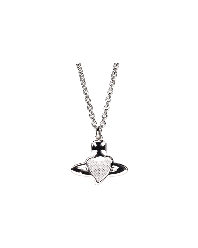 Man. Diamante Heart Pendant