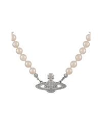 Mini Bas Relief Pearl Necklace