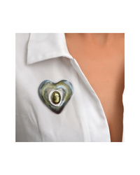 Claudia Brooch Rosewood