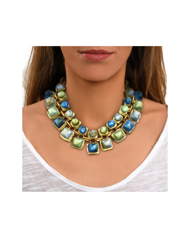Jade Necklace Skyblue