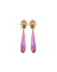 Agacia Clip Earrings Hyacinth