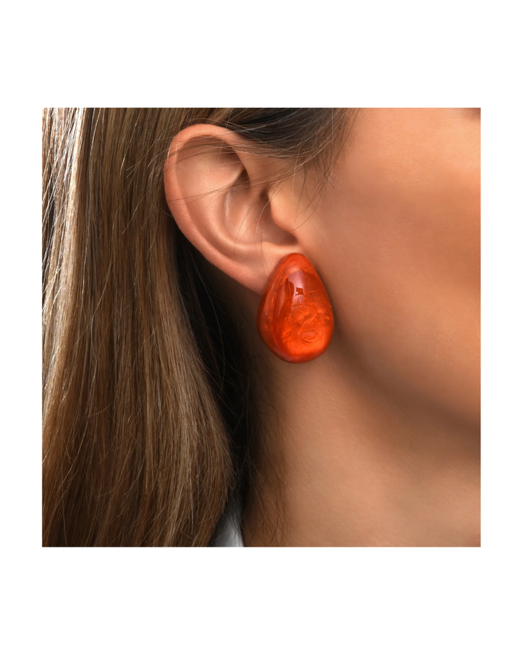 Dana Clip Earrings Skyblue