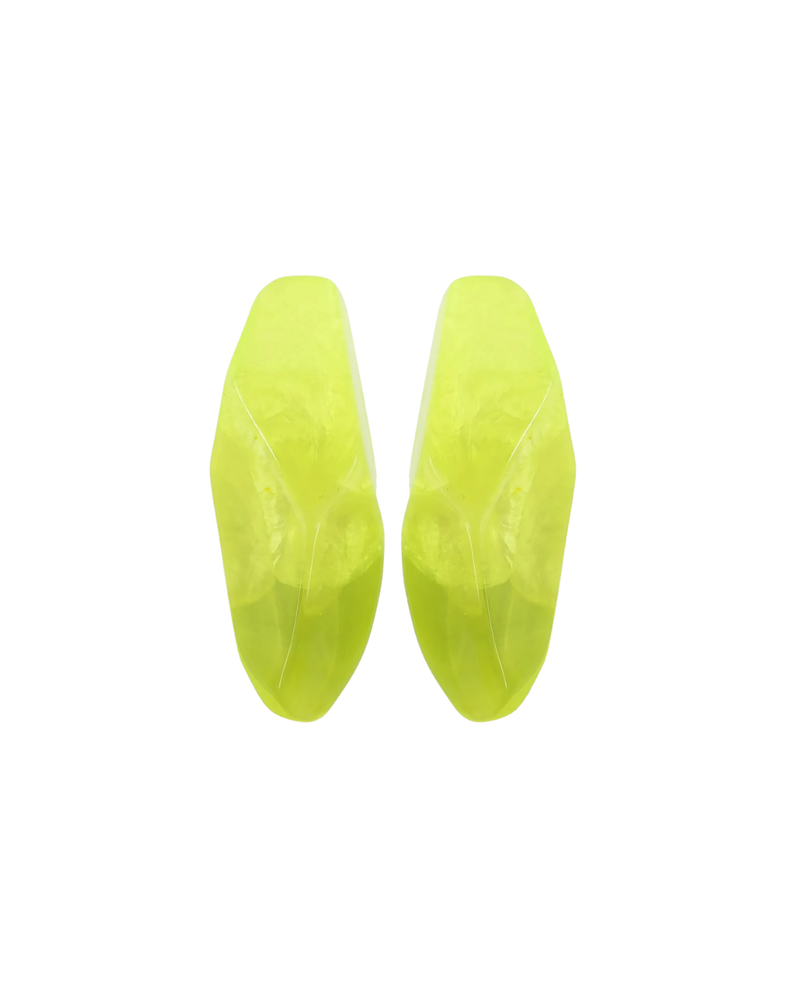 Crystela Clip Earrings Peridot
