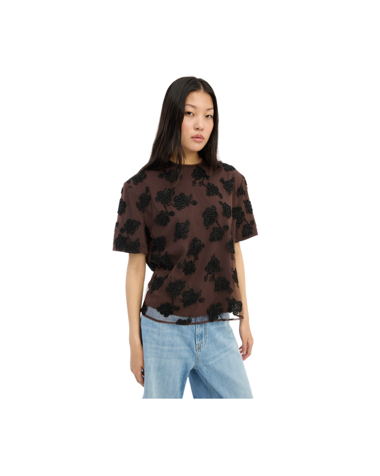 Beaded Oversized Top