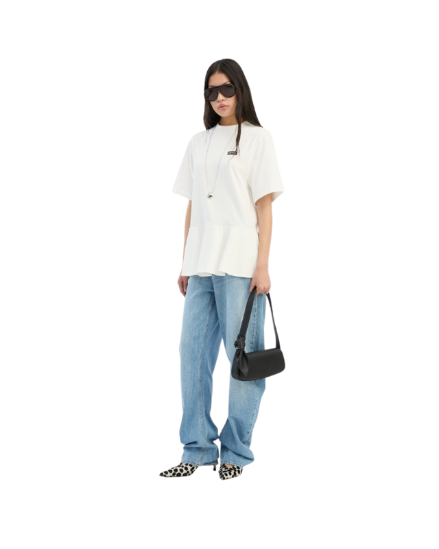Draped Barrel Leg Jeans