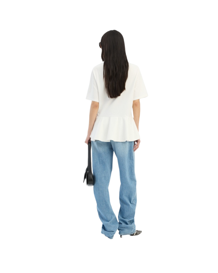Draped Barrel Leg Jeans