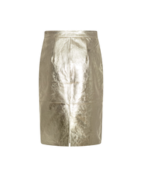 Leather Midi Pencil Skirt