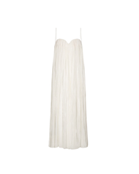 Pleated Midi Strap Dress