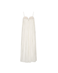 Pleated Midi Strap Dress