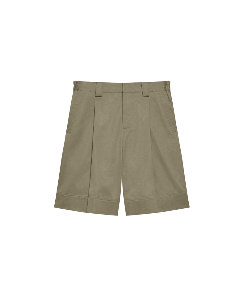 Chino Pleated Shorts