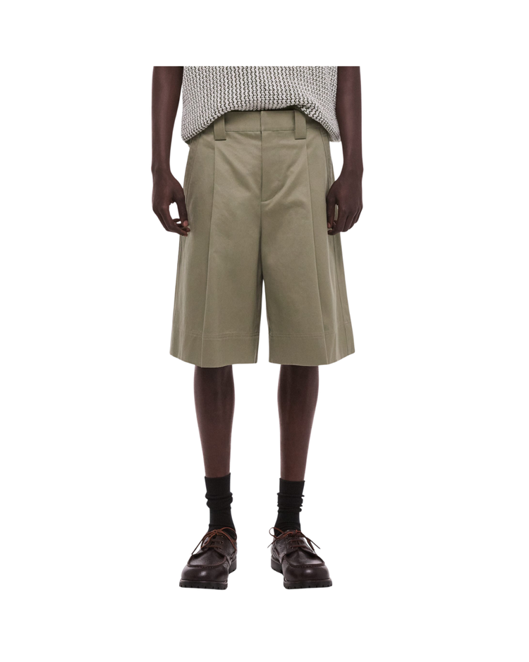 Chino Pleated Shorts