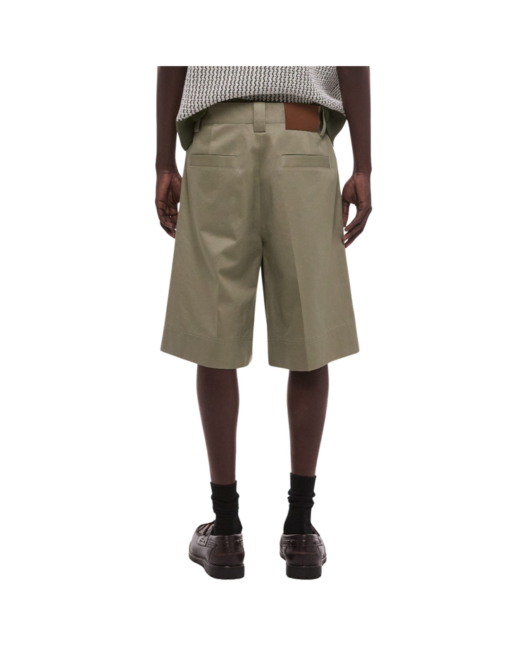 Chino Pleated Shorts