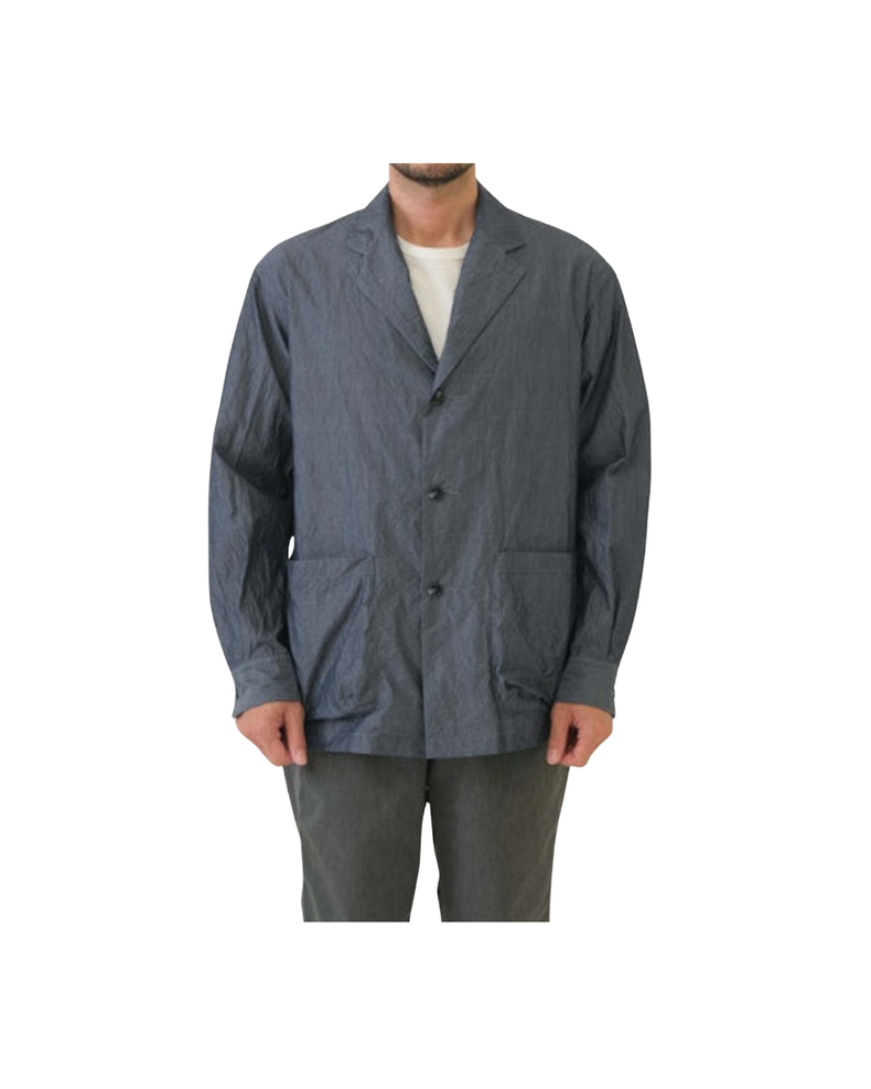 Crinkle Typewriter Shirt Jacket
