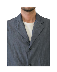 Crinkle Typewriter Shirt Jacket