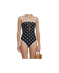 Black Polka Dot Swimsuit