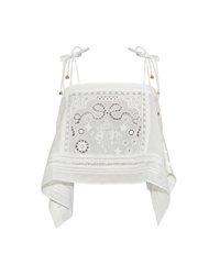 White Embroidered Top