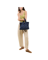 St. Barths Medium Tote Double Weave Denim