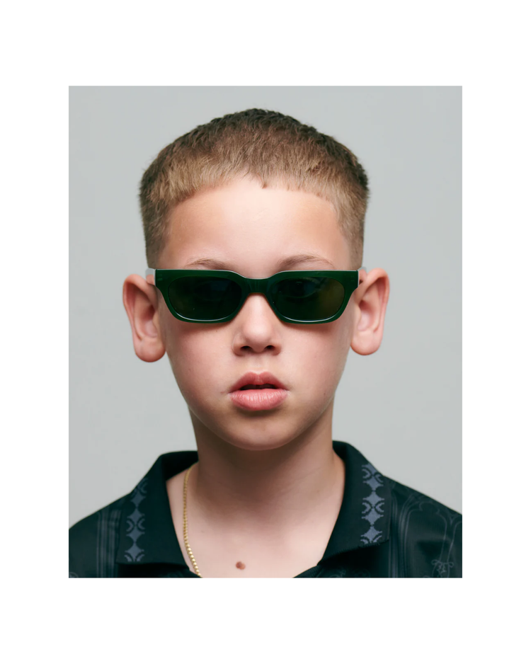 Bror Junior Dark Green Transparent