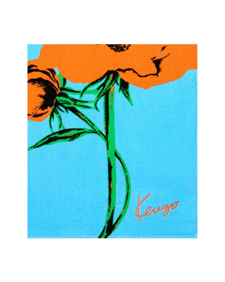 'KENZO Archive Rose' Velvet Beach Towel