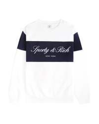 Signature Logo Block Crewneck