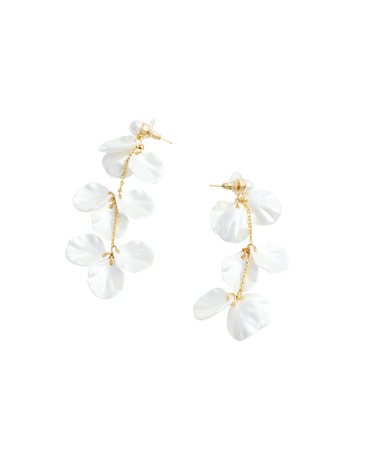 Pearl Petal Tiered Earrings