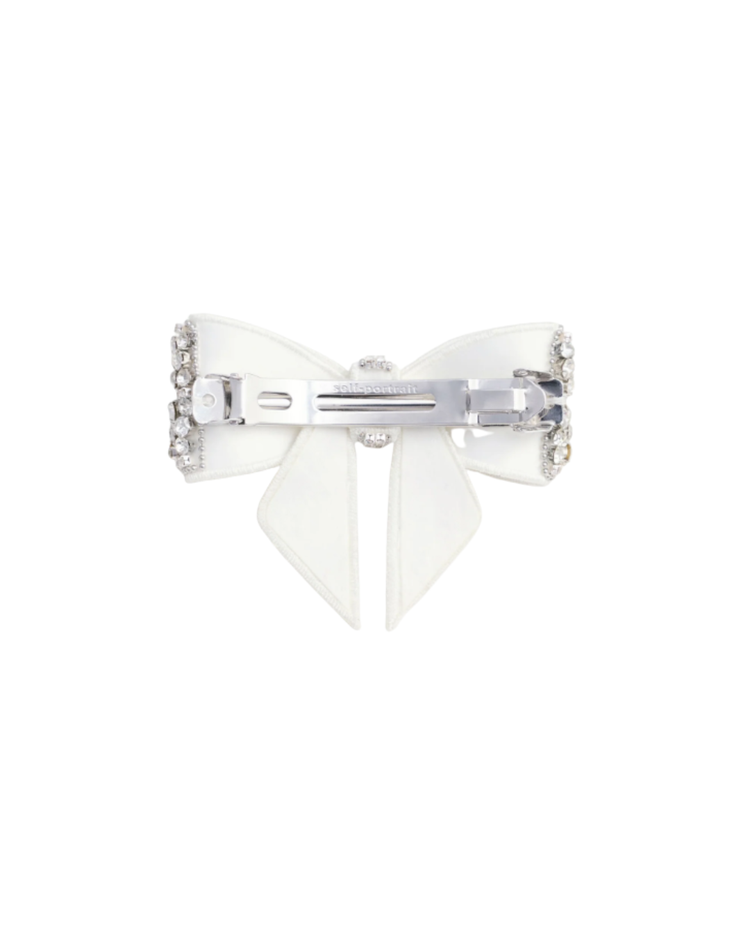 Crystal Embellished Bow Hairclip