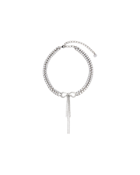 Double Crystal Bow Choker