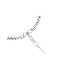 Double Crystal Bow Choker