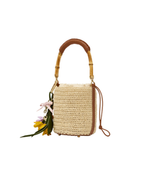 Soft Raffia Bucket Bag