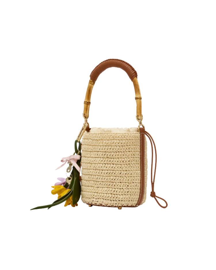 Soft Raffia Bucket Bag