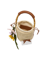 Soft Raffia Bucket Bag