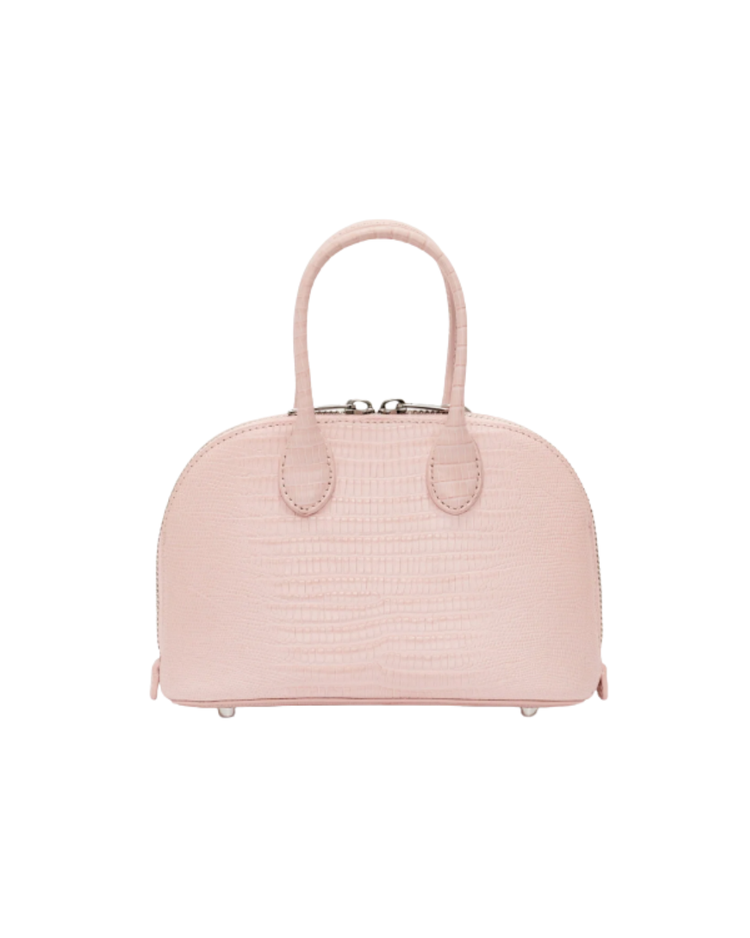 Embossed Leather Pink Mini Bag