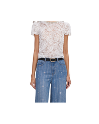 Light Blue Rhinestone Stripe Denim Jeans