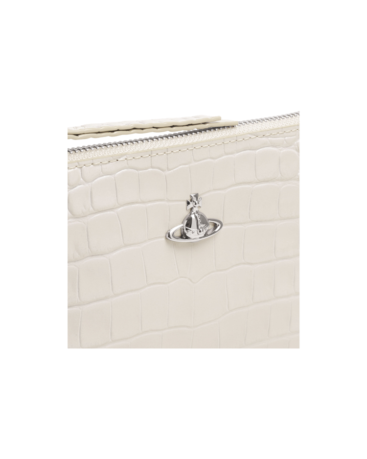 Small Flat Zip Clutch