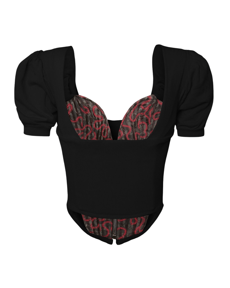 Short Sleeve Bea Corset Cardigan