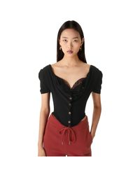 Short Sleeve Bea Corset Cardigan