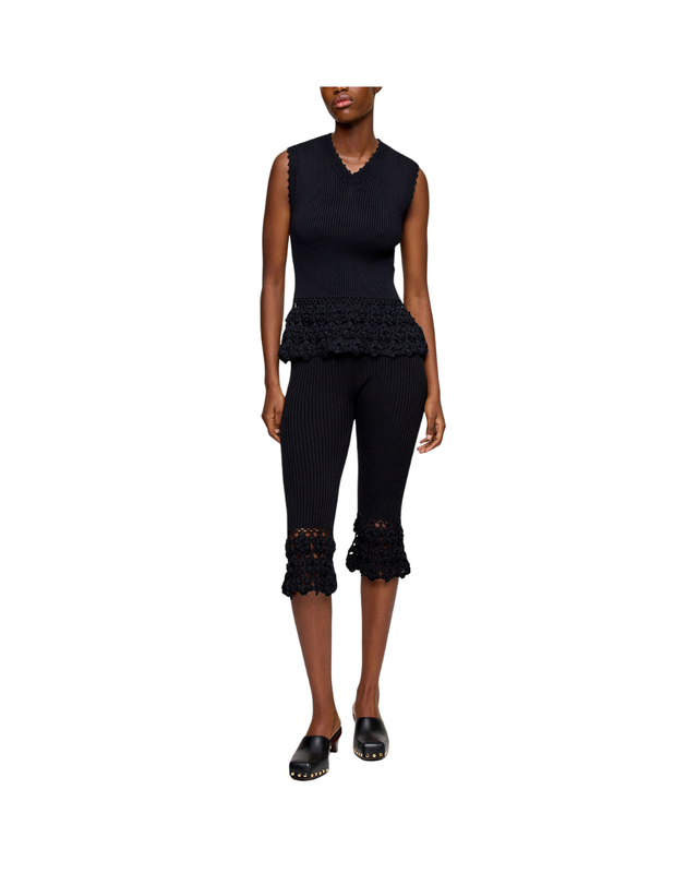 Trousers in Cotton Crochet