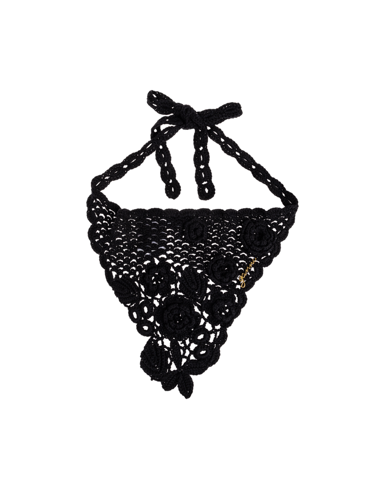 Head Scarf in Cotton Crochet