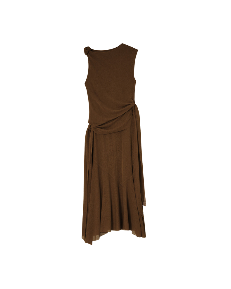 Long Dress in Marl Mesh