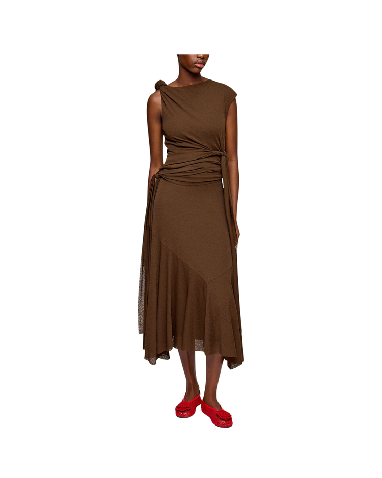 Long Dress in Marl Mesh