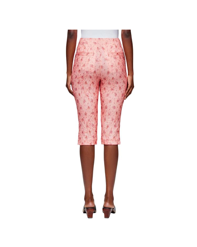Capri Trousers in Shibori Organza