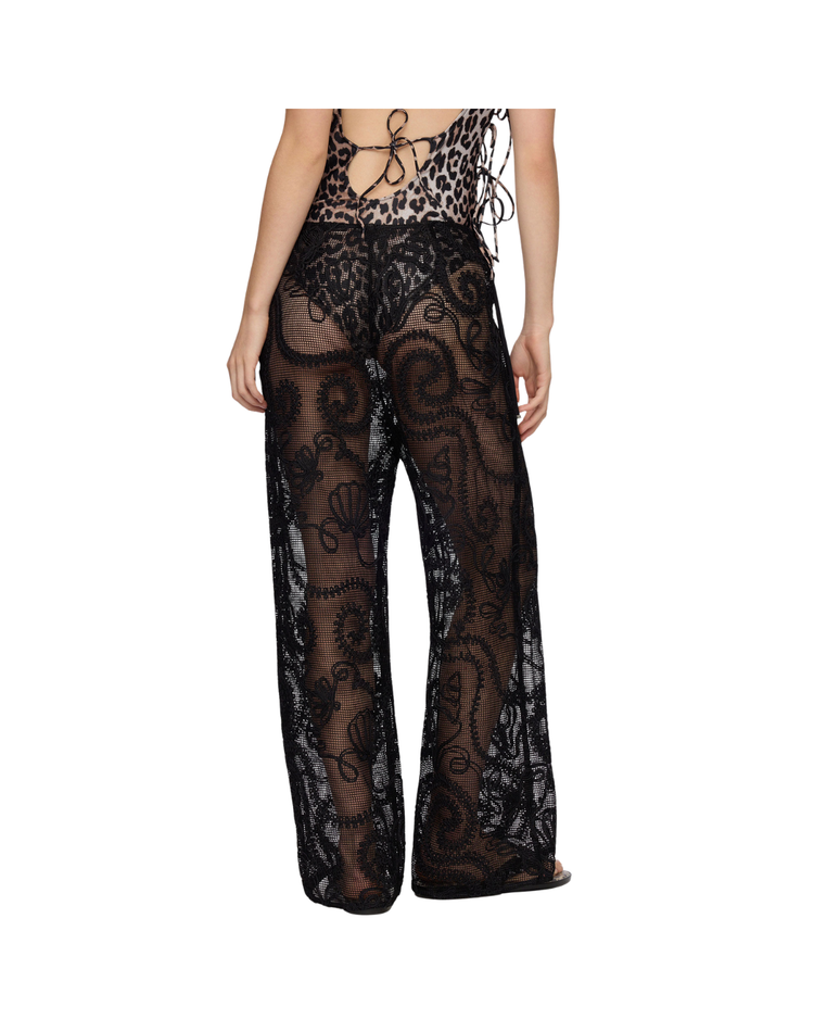 Trousers in Black Net