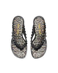 Melissa Thong Kitten Heel in Leopard