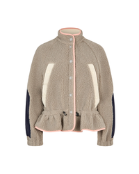 Dropped Shoulder Gathered Jacket