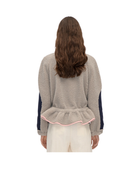 Dropped Shoulder Gathered Jacket