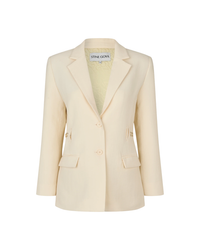 Elastic Detail Tailoring Blazer