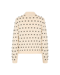 Bobble Polo Collar Sweater